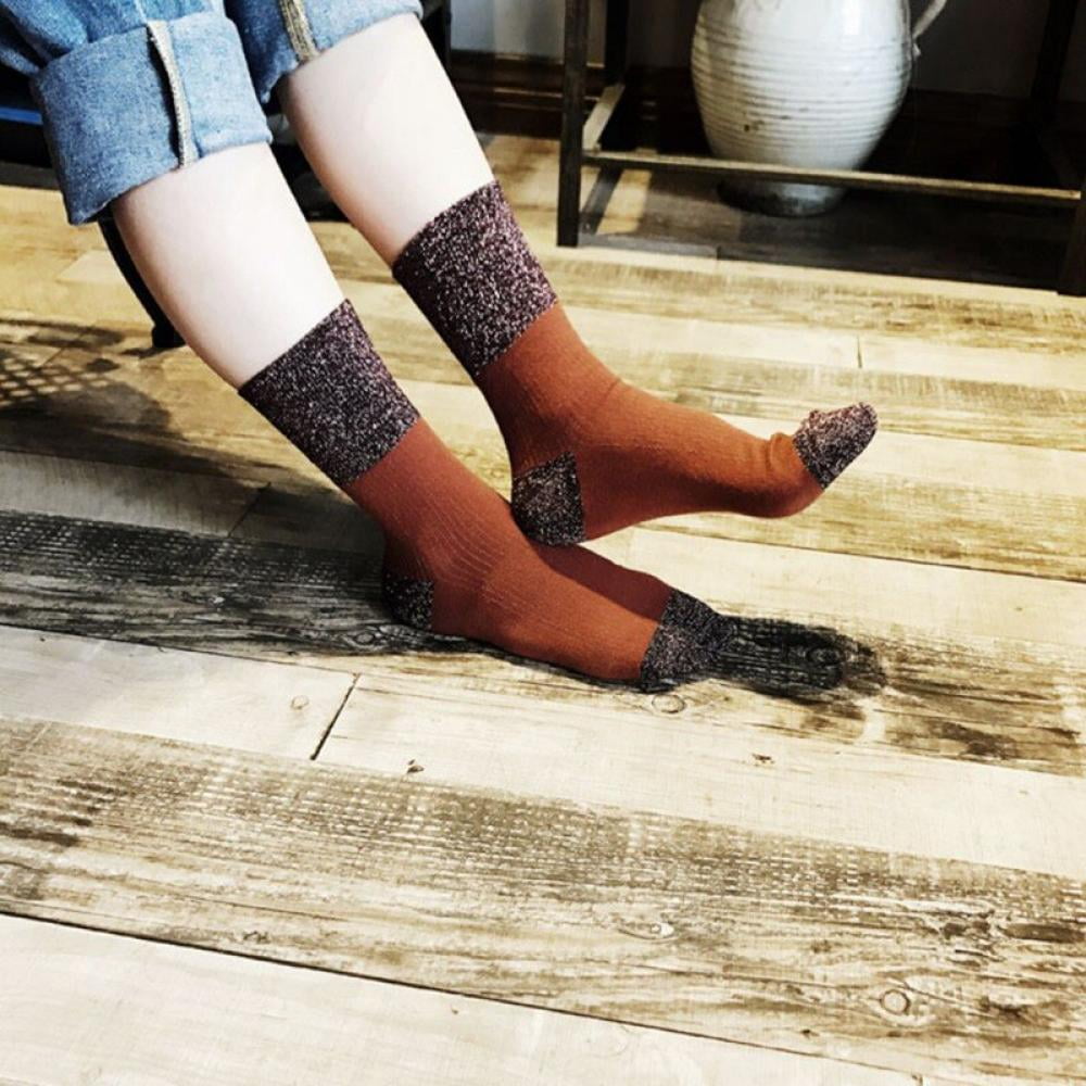 5 Pairs Women Pearl Socks Glitter Socks|Ankle Socks|Fashion Socks|Lurex Socks|Novelty Socks