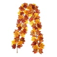 thumbnail image 3 of Guirnalda de hojas de otoño Guirnalda de otoño Hogar Acción de Gracias Decorativo Realista Chimenea Estilo A, 3 of 9