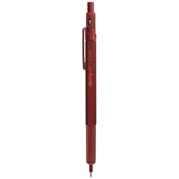 Rottling 600 Mudder Red Mechanical Pencil 0.7mm Knock Type 2119973 rOtring Mechanical Pencil Luxury Writing Stationery German Drafting Pen Professional Ballpoint Pen