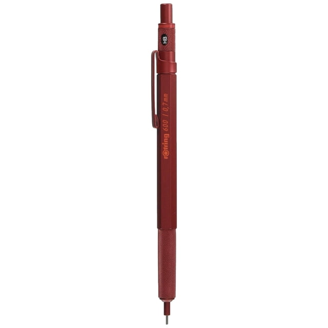 Rottling 600 Mudder Red Mechanical Pencil 0.7mm Knock Type 2119973 rOtring Mechanical Pencil Luxury Writing Stationery German Drafting Pen Professional Ballpoint Pen