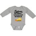 thumbnail image 3 of Inktastic Construction Worker Boys Future Boys Long Sleeve Baby Bodysuit, 3 of 5