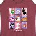 thumbnail image 3 of Disney Classics - Cats & Dogs - Grid Of Assorted Cats - Women's Racerback Tank Top, 3 of 5
