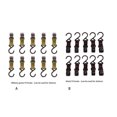 thumbnail image 2 of Greeniant Clip para tienda de 10 piezas, tela Oxford, mano de obra, tamaño compacto, colgador para acampar, cierre de nailon ajustable de alta carpas Negro Greeniant OD028093-02, 2 of 6