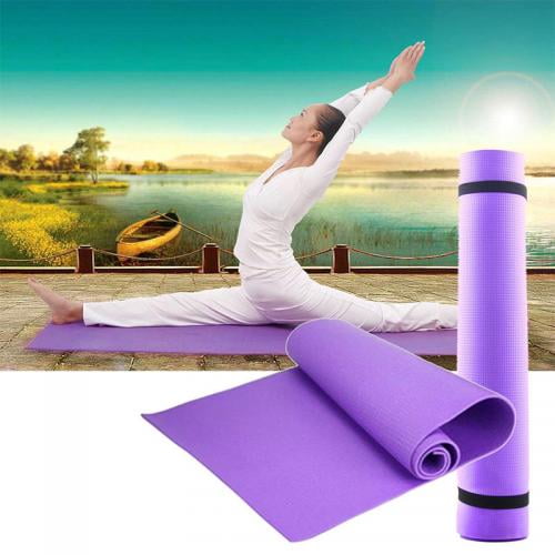 Buy 15MM Thick Yoga Mat Non-slip Exercise Fitness Gymnastic Mat Lose Weight  Pad-Sky Blue Online