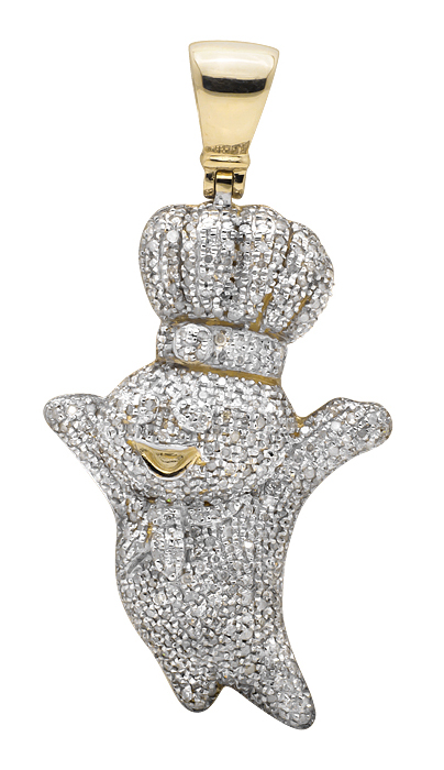 Pillsbury doughboy diamond pendant Clearance