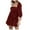 Burgundy, variant on IROINNID Sequin Dress for Women Party Holiday Night Solid Sequin Party Dance Short-Sleeved Dress Sequin Dress,Pink