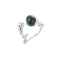 thumbnail image 1 of Anillo abierto con piedra lunar simple para el dedo índice para mujer, estilo francés, de alta clase, con estilo y sentido del estilo frío, 1 of 5