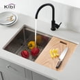 thumbnail image 3 of Kibi 28? Undermount Single Bowl Stainless Steel Workstation Sink ? K1-S28T, 3 of 3