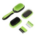 thumbnail image 1 of Juego de cepillos para el pelo de mascotas, 5 uds., multifuncional, reutilizable, portátil, cómodo, Kit de cepillos para el cuidado de animales para perros y gatos, 1 of 8