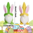 thumbnail image 3 of Set of 4 Easter Bunny Gnomes with Knit Hats Spring Home Decor, Handmade Plush Figurines for Festive Decoration, 3 of 8