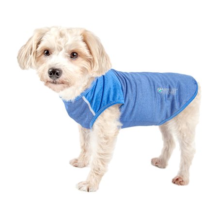 UPC: 0810787033661 | Pet Life Active Aero-Pawlse Heathered Quick-Dry And 4-Way Stretch-Performance Dog Tank Top T-Shirt