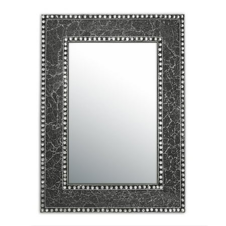 Decorshore Decorative Crackled Glass Mosaic Wall Mirror Walmart