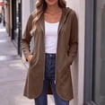thumbnail image 3 of Lutiedan Womens Zip Up Hoodies Fall Fleece Hooded Sweatshirts Casual Winter Long Sleeve Jacket with Pocket S-XXL, 3 of 8