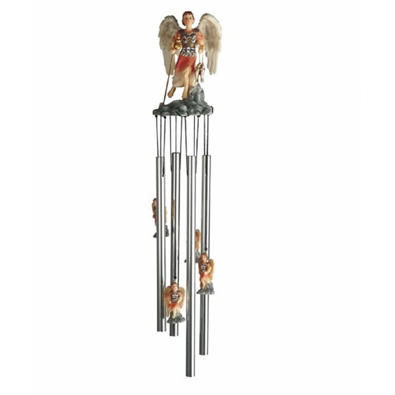 FC Design 23" Long Archangel Raphael Round Top Wind Chime Garden Patio Decoration