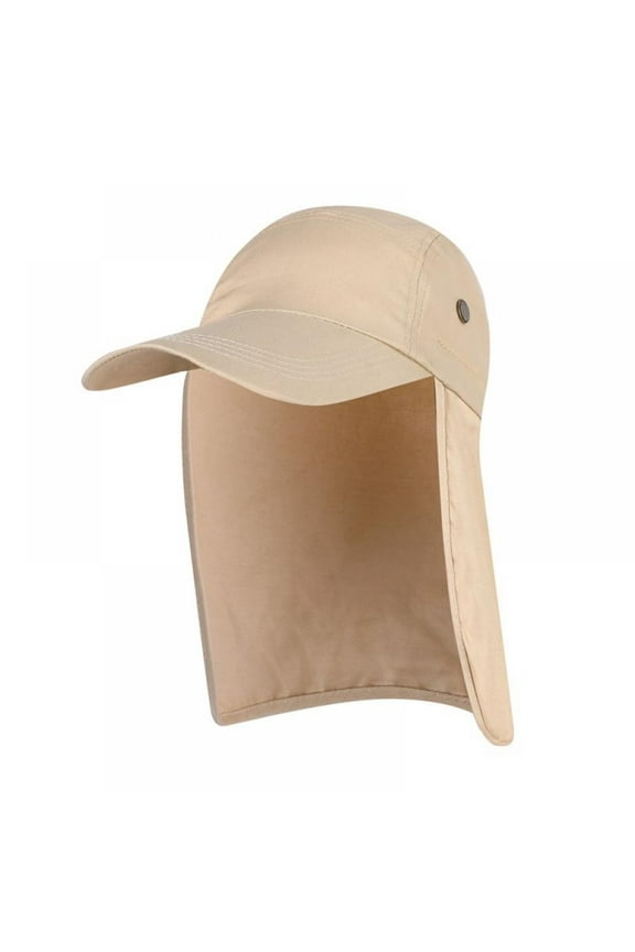 Fishing Cap Adjustable Outdoors Fishing Box Cap with Ear Neck Flap Sun Cover Breathable Waterproof Sunshade Folding Mesh Sports Hat Outdoor Sportswear Accessories
