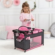 Baby Dolls Multi Bed, Black, Pink, Hearts