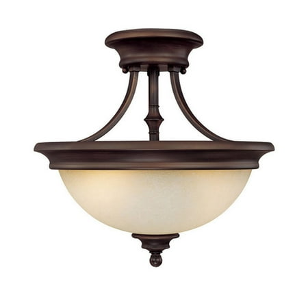 - Capital Lighting Belmont Burnished Bronze 2 Light Semi Flush Fixture