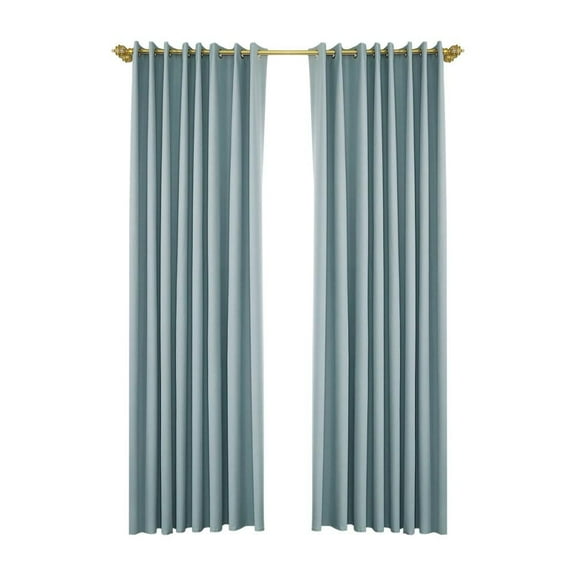 Blue Waterproof Outdoor Curtain, Grommet Top for Front Porch, Pergola, 1 Panel, 52" W x 95" L, Home Décor & Weather-Resistant