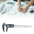 thumbnail image 2 of Pantalla electrónica Digital VERNIER CALIPER PORTABLEMostrar VERNIER CALIPER ELECTRÓNICO 0.2MM MEDICIÓN Micrómetro Micrómetro Botón Portátil Batería de carpintería Funcionó 2 botones, Plata Noticed TO000931-01, 2 of 7