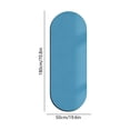 thumbnail image 3 of MMJ Yoga Mat Oval Solid Color Silica Mud Non Slip 19.69x70.87in Quiet Shock Absorbing Fitness Pilates Home Gym Floor Workout, 3 of 6