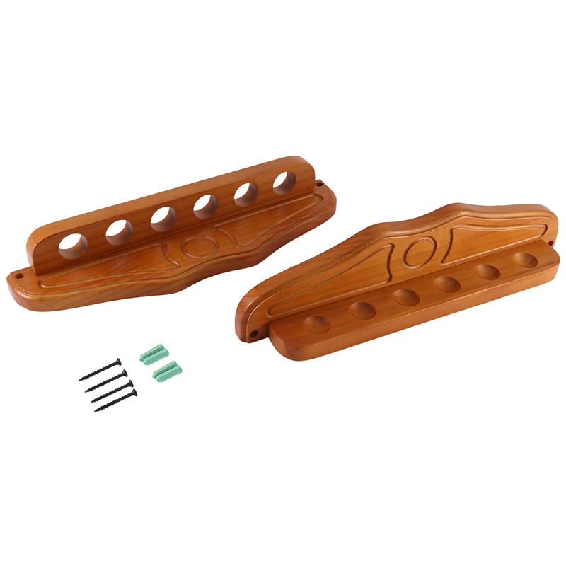 6 Holes Pool Cue Rack Rack Billiard/Pool Cue Cue Rest Cue Stick Holder