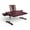 Burgundy, variant on Limitless TotalDesk Portable Workstation Lap Desk with Adjustable Height and Tilt - White
