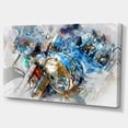 thumbnail image 2 of Motorcycle Headlight Watercolor - Contemporary Canvas Art Print, 2 of 4