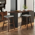 thumbnail image 5 of Gymax Set of 4 Swivel Bar Stools 30'' Bar Chairs w/ Padded Contoured Seat & Footrest, 5 of 10