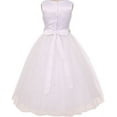 thumbnail image 2 of Little Girls White Rhinestone Belt Communion Flowers Girls Dresses Baby Pink 2, 2 of 2