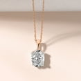 thumbnail image 3 of Lab Grown Diamond Pendant Necklace For Women | 0.75 Carat IGI Certified Oval Shape FG-VS | Solitaire Pendant Necklace 14K Rose Gold | Martina Solitaire, 3 of 6