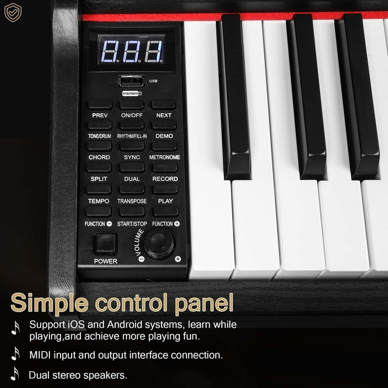 Ktaxon 88 Key Keyboard Piano Weighted Action Electronic Keyboard