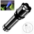 thumbnail image 1 of Djiypn High Lumens Rechargeable LED Flashlight with USB Charging, 3 Lighting Modes for Camping, Hiking and Emergencies, Long Battery Life, Waterproof IP68, Perfect for Outdoor Enthusiasts, 1 of 9