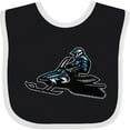 thumbnail image 3 of Inktastic Snowmobile Ideas Boys or Girls Baby Bib, 3 of 4