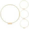 thumbnail image 4 of NICEXMAS 4Pcs Metal Floral Hoop Table Centerpiece with Stand for Wedding Decor Golden Circular Iron, 4 of 7