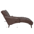 thumbnail image 5 of CQSXDA Chaise Lounge Arm Chair With Pillow  Upholstered Soft Chair For Living Room Or Bedroom Use, Dark Brown, 5 of 12