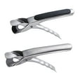 thumbnail image 3 of 4 Pcs Silica Gel Stainless Steel Tray Lifter and Bowl Holder Cooking Utensils Vegetable Clip, 3 of 6