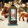 thumbnail image 2 of HCTSHG Tree Farm Snowman Lighted Snow Globe Water Lantern with Swirling Glitter Decoration for Christmas Home, Living Room, Battery Operated or USB Powered (2x5.5in), 2 of 6