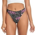 thumbnail image 1 of Balery Lovely Mom Ever Tangas de Algodón para Mujer con Estampado – Ropa Interior Sexy, Transpirable, G-string-Medium, 1 of 6