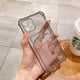 thumbnail image 3 of TPU Bumper Transparent Phone Case For iPhone 15 14 13 12 Mini 11 Pro XS Max XR X SE 2020 8 7 Plus Wallet Card Bag Cover, 3 of 5