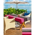 thumbnail image 5 of nqOlkjepod Pink Grey Outdoor Tablecloth with Umbrella Hole & Zipper, Vintage Stripe Farmhouse Wood Grain Ombre Rectangle Table Cover 52x70 Inch, Dining Waterproof Table Cloth Protector for Patio, 5 of 7