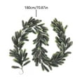 thumbnail image 3 of Hvmvliv Christmas Garland 70.87in Christmas Pines Needle Garlands Artificial Xmas Norfolk Pine Rattan Winter Fireplace Tabletop Porch Decor Christmas Hanging Decorations Green, 3 of 9