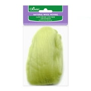 Clover Natural Wool Roving .3oz-Lime Green