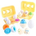 thumbnail image 2 of 6 huevos para incubar chirriantes, los mejores regalos, mezcla de juguetes para combinar, huevo retorcido DIY para niños y niñas, 2 of 7