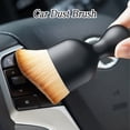 thumbnail image 3 of Vaupan Car Detailing Brush, Black Handle Yellow Small Soft Hair Brush, Car Interior Cleaning Brush Soft Bristles Dusting Tool for Auto Vents, Office Computer Keyboard Crevice Scratch Free (2 Pcs), 3 of 7