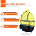 thumbnail image 4 of Sudadera con capucha de seguridad wefeyuv High Visibility Class 3, 4 of 7