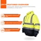 thumbnail image 4 of Sudadera con capucha de seguridad wefeyuv High Visibility Class 3, 4 of 7