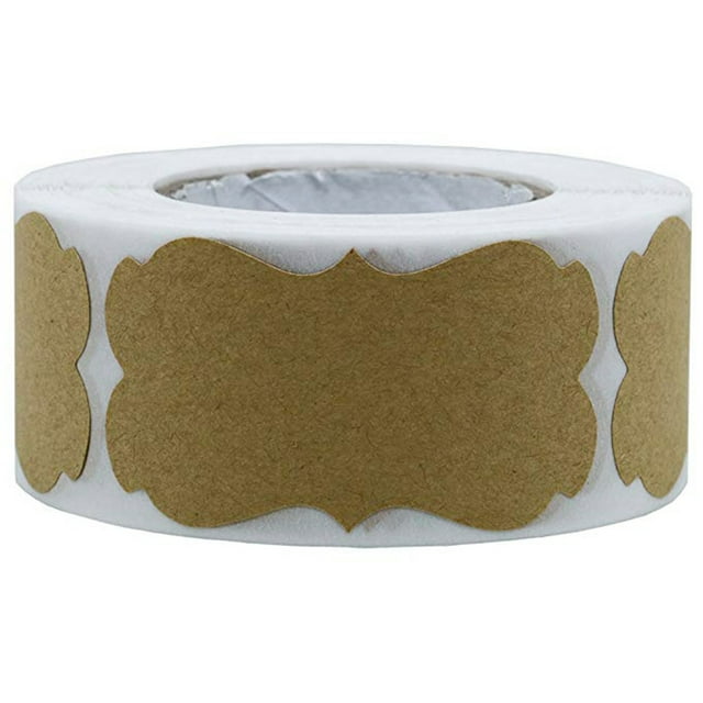 SHISUYAN 300 Pcs Paper Stickers Packaging Sealing Labels Adhesive Stickers Gift Tag Stickers Glass Bottle Labels Mason Jars Candle Containers