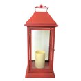 thumbnail image 1 of Belmont Holiday Decorative Candle Lantern, Large - Red, 1 of 10