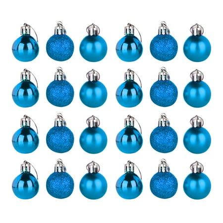 

Heiheiup Christmas Tree Pendant Christmas Decoration Ball Christmas Display Ball Pendant 3cm 24PCS Centerpiece Christmas Decorations with Lights