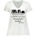 thumbnail image 3 of Inktastic Jane Austen Book Quote Women's Plus Size V-Neck T-Shirt, 3 of 5